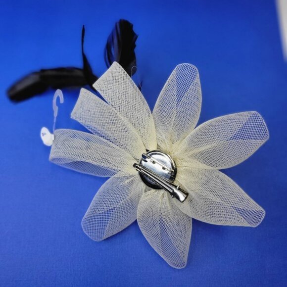 Cream Fascinator Hair Clip Flower Corsage Flower Floral Hair Accessory main image 9